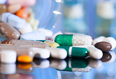 Pharmaceuticals page with link to pharmaceutical distribution information.